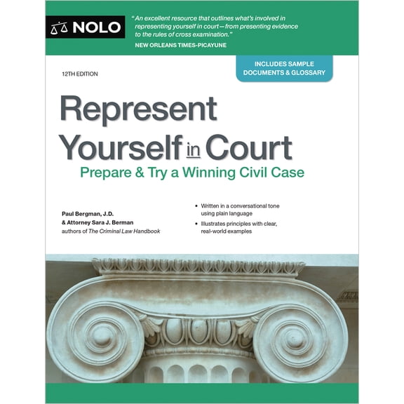 Represent Yourself in Court: Prepare & Try a Winning Civil Case, (Paperback)