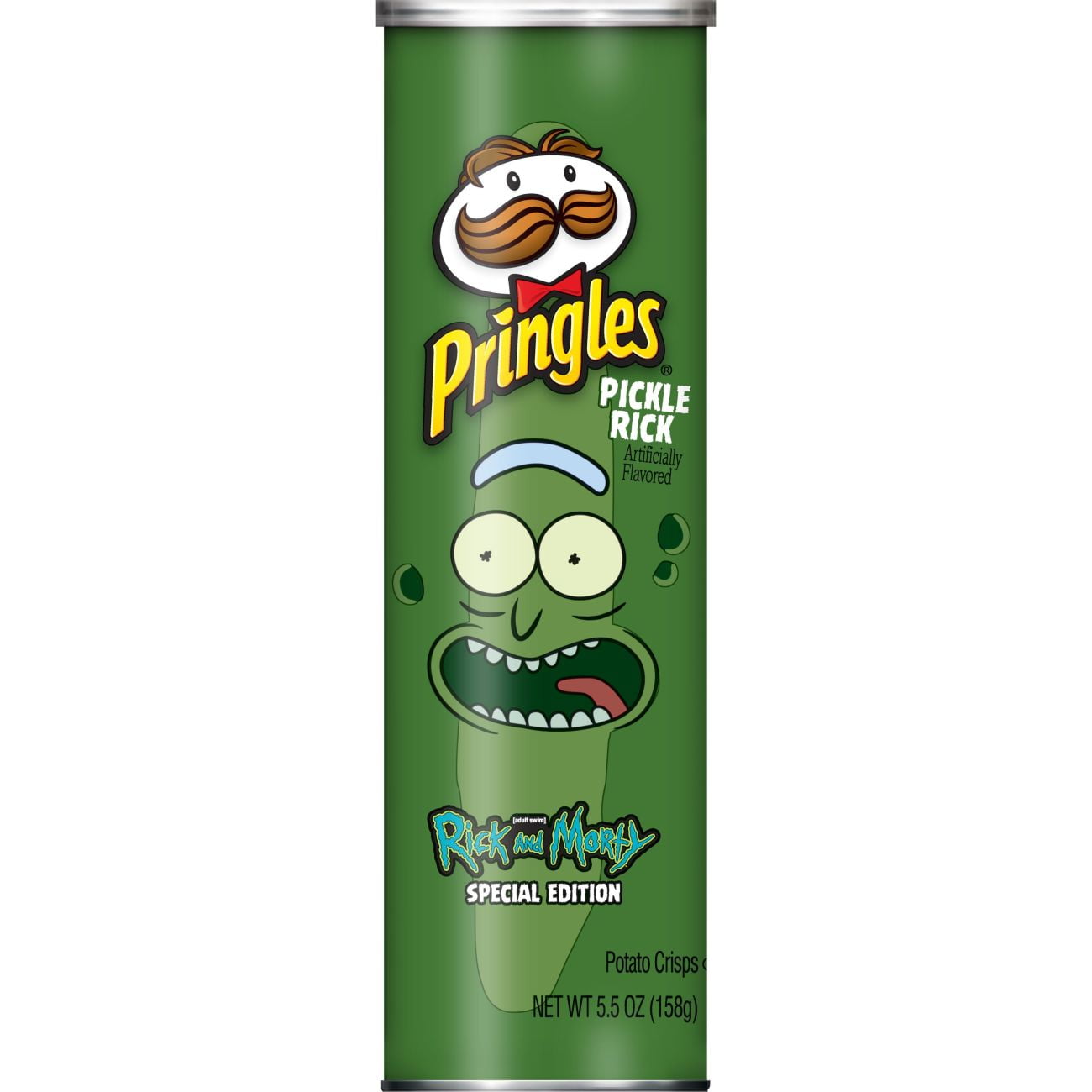 Pringles, Potato Crisps Chips, Screamin' Dill Pickle, 5.5 Oz Walmart