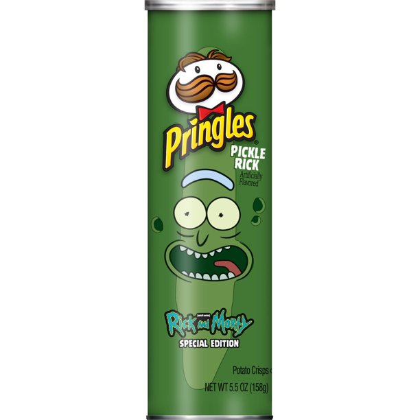 Pringles, Potato Crisps Chips, Screamin' Dill Pickle, 5.5 Oz Walmart
