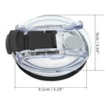 thumbnail image 2 of Unique Bargains 1 Pc Portable Tumbler Lid for Office Black Plastic, 2 of 5