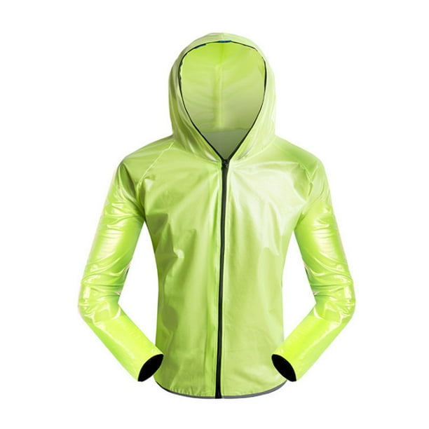 Mens Waterproof Rain Jacket with Hood Hiking Fishing Windproof Raincoat