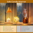 thumbnail image 6 of LOFTER-PRO Candle Warmer Lamp with Timer, Dimmable, Adjustable Height, Electric Top Down Melting for All Jar Candles, Home Decor Wax Melter Light, Includes 2 Halogen Bulbs, Flower, 6 of 8