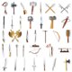 thumbnail image 3 of Pegatinas, 71 unidades, armas cuerpo a cuerpo y equipo, anime, dibujos animados, 3 of 3
