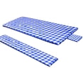 thumbnail image 2 of Yuarrent Cubierta de de PVC, juego de cena, Protector de escritorio Rectangular, cubiertas de banco a cuadros, patio de jardín, fiesta de Picnic, Mostrada azul Yuarrent HA045644-02, 2 of 6