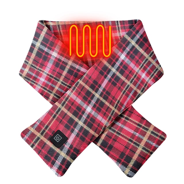 Under $10 Scarf Red Intelligent Heating Scarf USB Electric Heating Warm Scarf Neck Protection Cold Winter Warmth Scarf