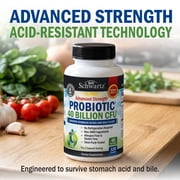 BioSchwartz Daily Probiotic Supplement for Digestive Health, 40 Billion CFU, 120 Count