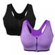 thumbnail image 1 of Sujetador deportivo sin costuras Lorddream con cremallera frontal para mujer (paquete de 2, tallas M-4XL), 1 of 8