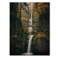 thumbnail image 3 of Designart "Oregon Multnomah Falls Scenery Cascading Beauty" Oregon Print on Natural Pine Wood, 3 of 5