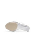 thumbnail image 5 of DREAM PAIRS Women's Clear Two Strap Open Toe High Block Chunky Slip on Dress Heel Sandals, 5 of 5
