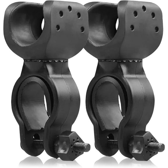 2-Pack Cane Holder for Walker and Wheelchair, Universal Walking Stick Clip Accessories, Adjustable & Secure Cane Clip for Seniors Elderly, Fits Rollator, Crutches, and Mobility Aids