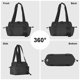thumbnail image 4 of Minibolsa de gimnasio TRIOBASE para mujer impermeable (negra), 4 of 7