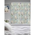 thumbnail image 4 of Living Room Curtains 72 Inches length, Blue Flowers Window Treatment Curtain Drapes, Romantic Farmhouse Botanical Floral Leaves Light Filtering Drapes for Bedroom Laundry Room, 52"x72", 2 Panels, 4 of 7
