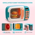 thumbnail image 4 of CUTE STONE Microwave Toys Kitchen Play Set, Kids Pretend Play Electronic Oven with Play Food, Kids Cookware Pot and Pan Toy Set, Cooking Utensils,Great Learning Kitchen Toys for Girls Boys, 4 of 9
