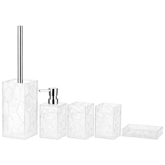 5 Pieces Luxury Bathroom Accessory Toothbrush Cup for Bathroom Wedding Gifts Green