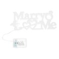 thumbnail image 4 of Shisuyan Romantic Lamp Marry Me Colored Letters Plastic 1Pc 11.8x5in, 4 of 8