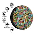 thumbnail image 4 of Yiaed Color Summer Print Tire Wheel Cover, Waterproof Spare Tire Cover Fit for Jeep, Truck,Trailer, RV, SUV, Camper and Most Vehicle-16 inch, 4 of 6