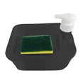 thumbnail image 2 of Dualoai 2 in 1 Soap Dispenser and Sponge Dish Soap Holder Easy to Fill Modern Multifunctional Cleaning Liquid Container for Sink Home, 2 of 9