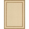 thumbnail image 1 of Unique Loom Outdoor Collection Transitional Indoor & Outdoor Casual Solid Tonal Border Area Rug, 8 Feet x 11 Feet 4 Inch, Brown/Beige, 1 of 1