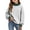 Gray #126, variant on Kids' Sweatshirt Contrast Trim Mock Neck Long Sleeve Casual Pullover Basic Comfortable Solid Color Fall Top