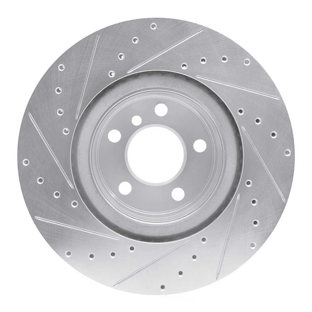 Dynamic Friction Company 631-31113R DFC Brake Rotor - Drilled And Slotted - Silver