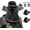 Full-face-a, variant on Solar Fan Hat, Wide Brim UPF 50+ Sun Hat with Dual USB/Solar Fans, Gray, One Size