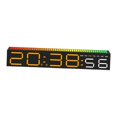 thumbnail image 2 of Reloj digital gran pantalla 3 ajuste sensores de sonido dinámicos de brillo, para decoración del hogar fácil de leer reloj LED para la oficina del Amarillo digital, 2 of 8