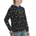 thumbnail image 6 of Lsque New Year Pattern Casual Women's Hoodie,Hooded Sweatshirt with Kangaroo Pocket,Pullover Hoodie with Eye-catching Drawstrings-XX-Large, 6 of 7