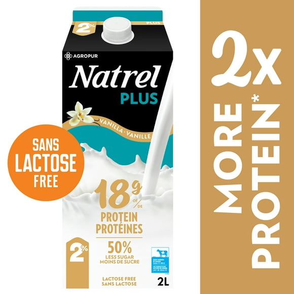 Lait protéiné 2% à saveur de vanille Natrel Plus NAT PLUS VAN 2L - FRENCH