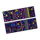 thumbnail image 3 of 12 tatuajes temporales que brillan en la oscuridad, reactivos a la luz negra. Estilo B, 3 of 9
