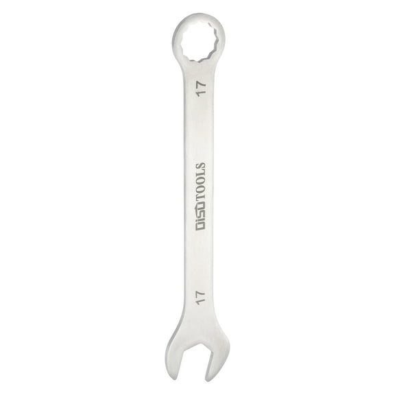Uxcell Thin Combination Wrench Metric 17mm Torx Ended Box 15 Degree Offset Open End Stainless Steel