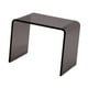 thumbnail image 4 of Mesa auxiliar de acrílico, mesa de té acrílica con borde redondo, taburete acrílico rectangular para cocina, muebles para sala de estar, mesa auxiliar Gris, 4 of 8