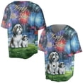 thumbnail image 3 of Happy New Year Shih Tzu Family Cheer Winter Midnight Firework All Over Print 3D Baseball Shirt Lion Dog Lover Gifts Softball Sport - 02025, 3 of 6