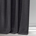 thumbnail image 6 of Nightshade Grey Pebble Weave Faux Linen Curtain (1 Panel), Nightshade Grey, 50W X 108L, 6 of 6