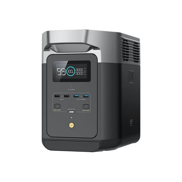 EF EcoFlow DELTA 2 Portable Power Station, 1024Wh LiFePO4 Battery, Fast Charging, Use as a Solar Generator(Solar Panel Optional) for Home Backup Power, Camping & RVs
