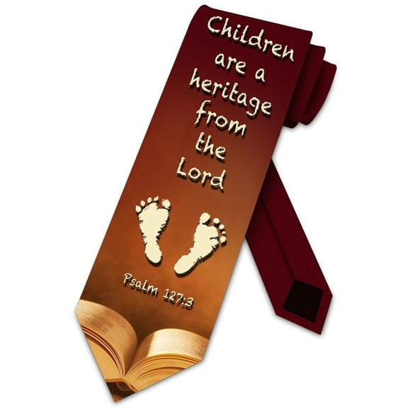 Religion Ties Bible Verse Necktie Pslams Tie by Three Rooker