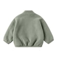 thumbnail image 5 of YUANxueke Casual Athletic Fleece Jacket for Kids, Full Zip Long Sleeve Warm Coat, Fashion Sports Outwear with Patchwork Pockets, 5 of 7