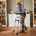 thumbnail image 3 of Moxufan Folding Walker,Upright Walkers for Seniors,Heavy Duty Seniors Walkers,Platform Walker with Arm Support for Senior,Handicap & Disabled,A-1, 3 of 14
