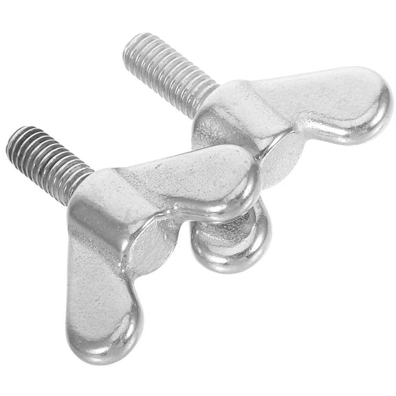 Hemoton  2 Pcs Hardware Nuts Wing Flagpole Screw Joint Bolts