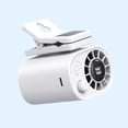 thumbnail image 1 of Ventilador de coche con clip, sin función de refrigeración, pantalla LED, rotación de 360°, 100 velocidades ajustables, USB recargable, batería personal de 2000 mAh, ajuste de velocidad continuo, c..., 1 of 5