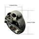 thumbnail image 3 of Anillo Punk hecho a mano Sonducket, calavera gótica, plata catorce, 3 of 6