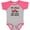 Baseball Heather and Hot Pink, variant on Inktastic Uncle Firefighter for Nephew Boys or Girls Baby Bodysuit