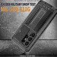 thumbnail image 2 of Waterproof Case For Samsung Galaxy S24 Ultra/ S24 Plus/ S24 Aluminum Metal Frame Slide Camera Cover Kickstand Full Body Shockproof, 2 of 5