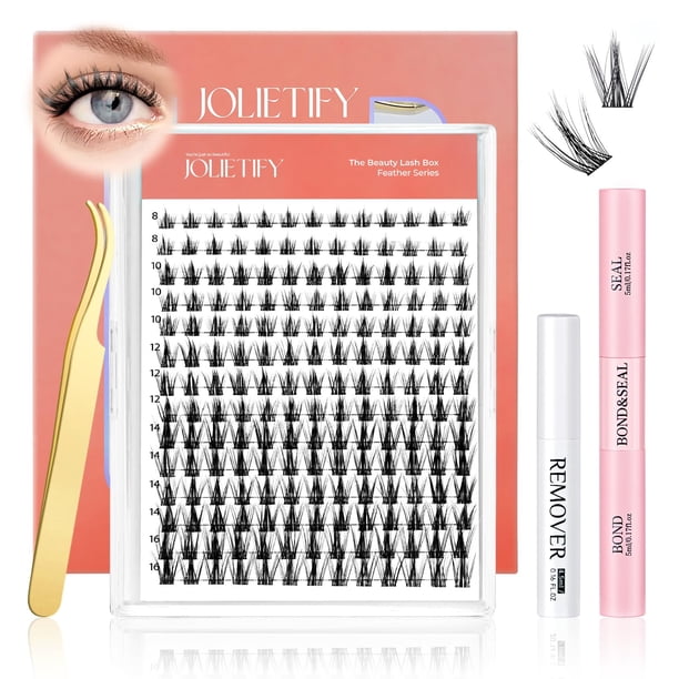 Kit de extensión de pestañas JOLIETIFY Wispy Manga Style Faux Mink