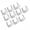 U type 20mm, variant on 10Pcs Water Pipe Clamps Round Shaped Pipe Clamps Clip with Fixing Clip for Water Pipe and Tubing Hoses Support Hangers