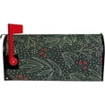 thumbnail image 5 of GZHJMY Retro Christmas Floral Red Berries Magnetic Mailbox Cover Large Size Mailbox Wraps MailWraps Post Letter Box Cover Garden Yard Oversized 25.5 x 21 inch Home Decor, 5 of 7