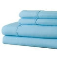 thumbnail image 3 of Lavish Home 4-Piece Microfiber Full-Size Sheet Set with Pillowcases (Light Blue), 3 of 4