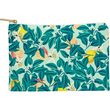 UPC: 0195318048124 | DENY Designs Lemon Pattern Polyester Pouch Multicolor 6  (63851-wpofsm) 63851-WPOFSM