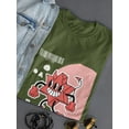 thumbnail image 3 of Cheerful Devil Techno Style T-Shirt Women -Image by Shutterstock, Female 3X-Large, 3 of 4