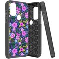 thumbnail image 1 of Kaleidio Case For Motorola Moto G Pure, Moto G Power (2022) [Astro Armor] Rugged Slim [Shockproof] Impact Protector Hybrid Cover [Mystical Flowers], 1 of 7