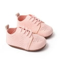 thumbnail image 2 of Otqutp Baby Sports Sneakers Girls Boys Single Shoes First Walking Shoes Toddler Soft Bottom Breathable Lace Up Mesh Sports Shoes, 2 of 6